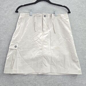 Patagonia Women Skirt 4 Beige Nylon Polyester Logo‎ Embroidery Cargo